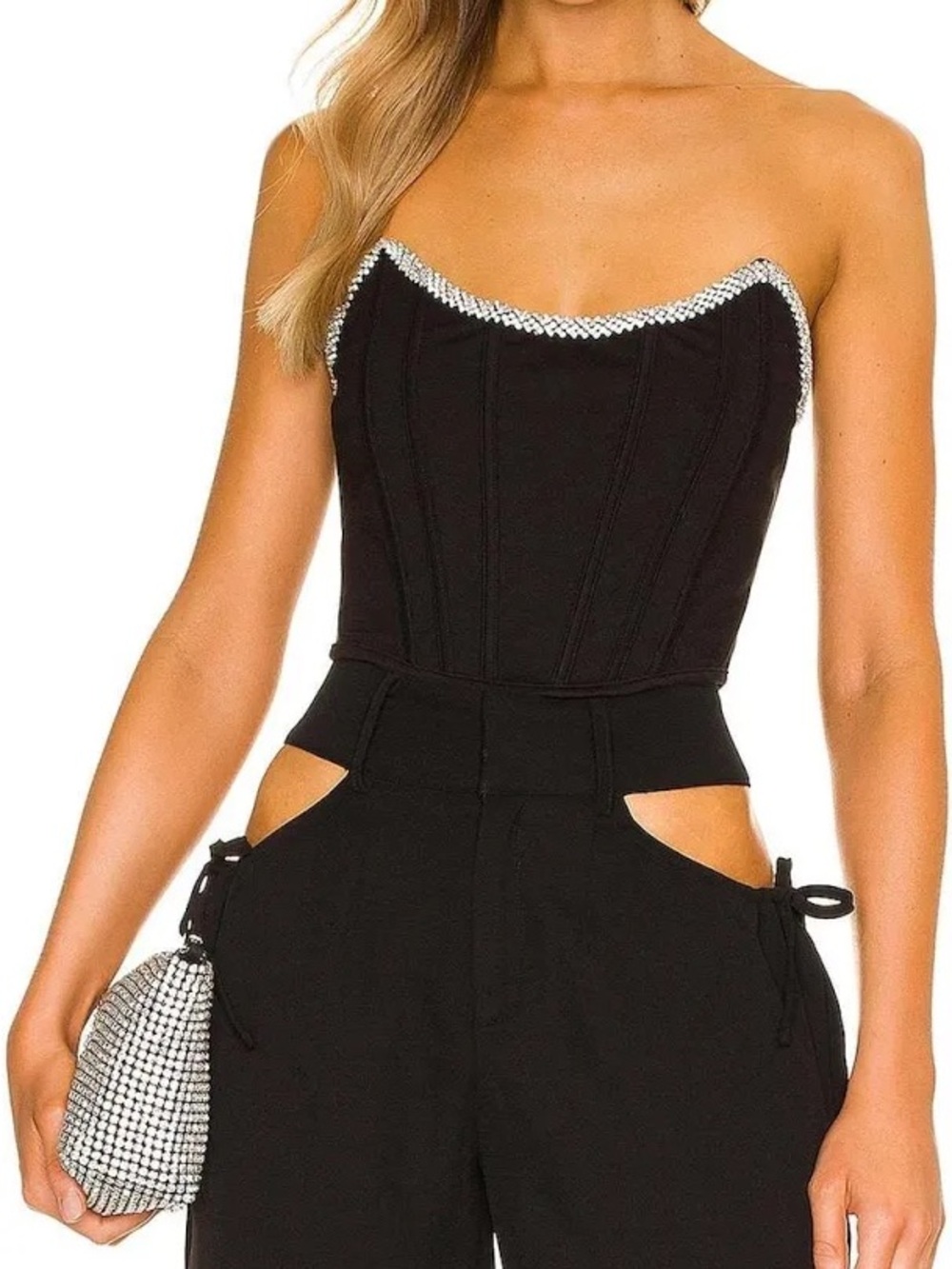 H:ours rhinestone bustier revolve